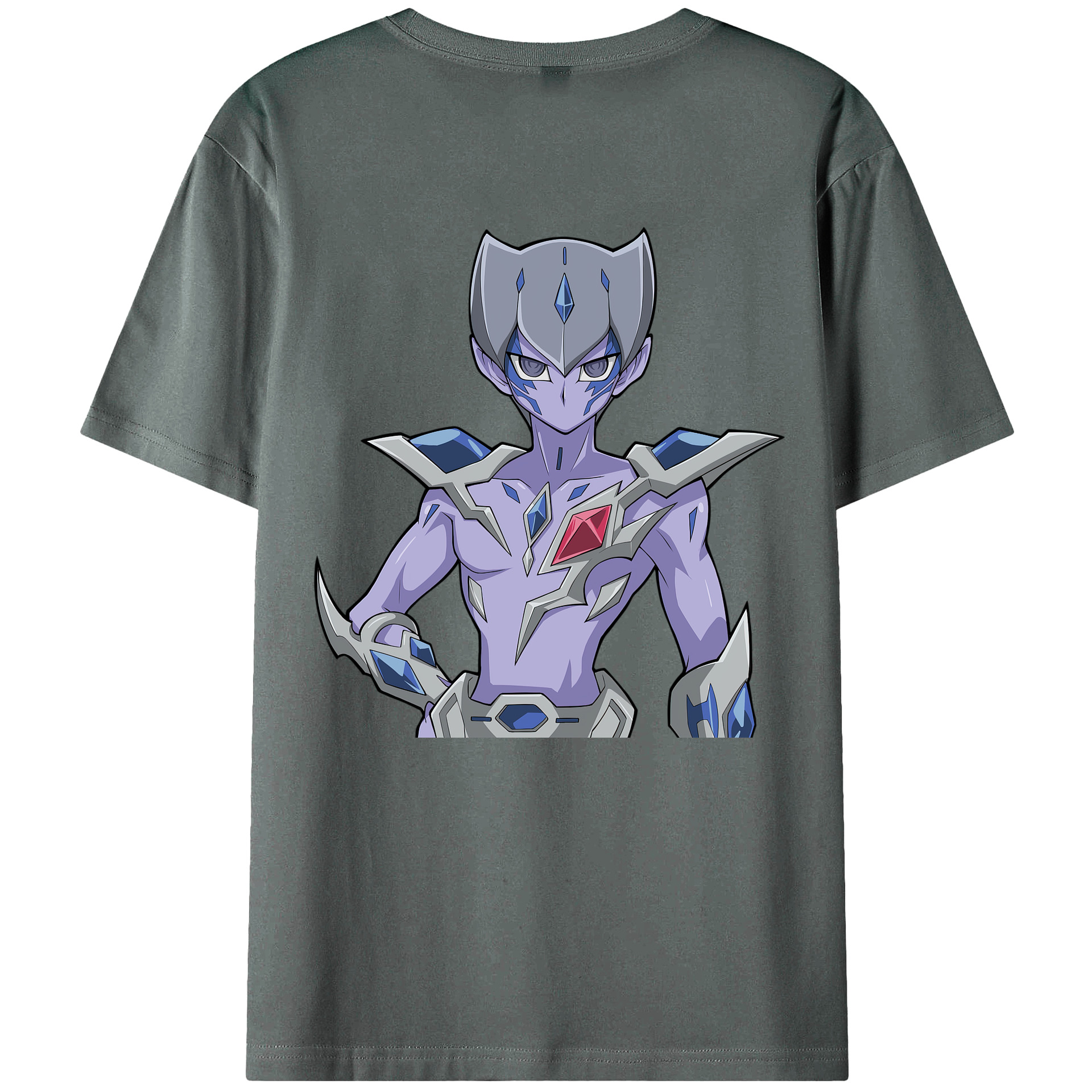 （画像用） 遊☆戯☆王 Yu-Gi-Oh! 綿100％ メンズ半袖Tシャツ（バックプリント） 通気性